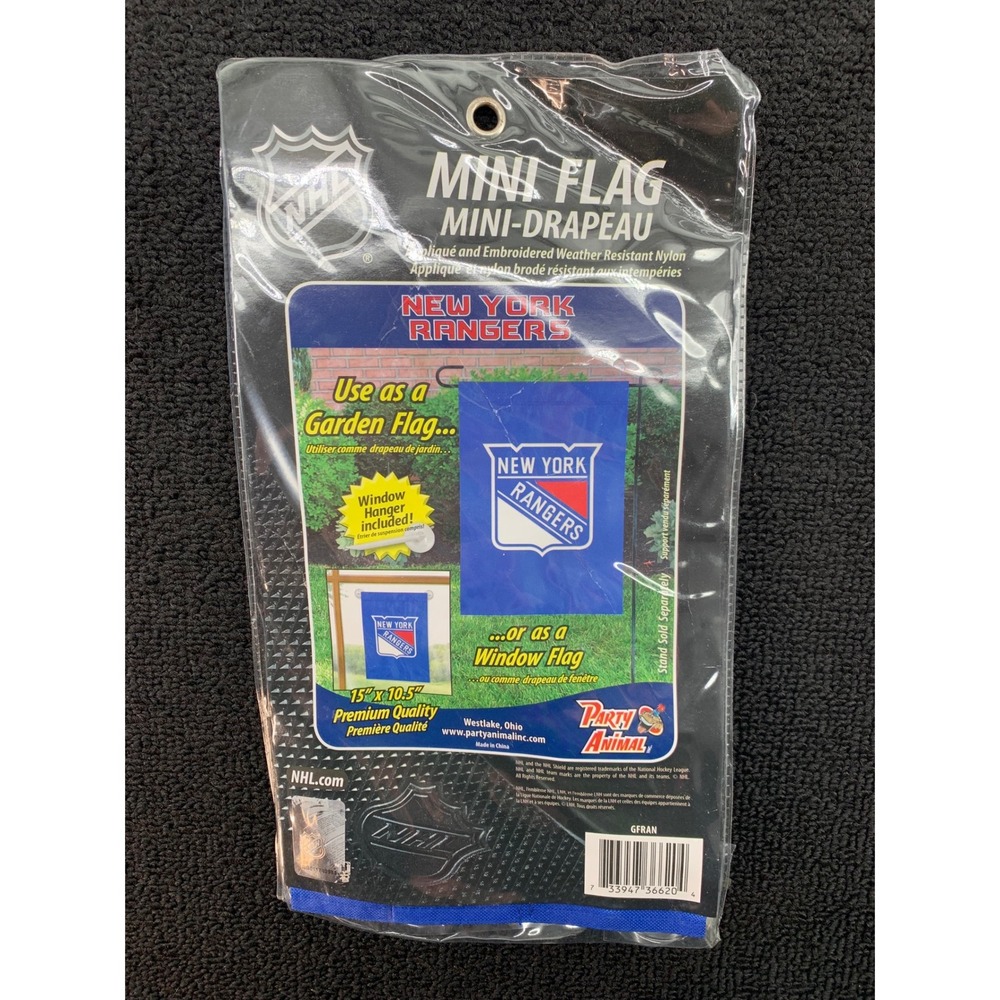 New York Rangers Mini Flag‎ Garden Window Weather Resistant Nylon NHL Official